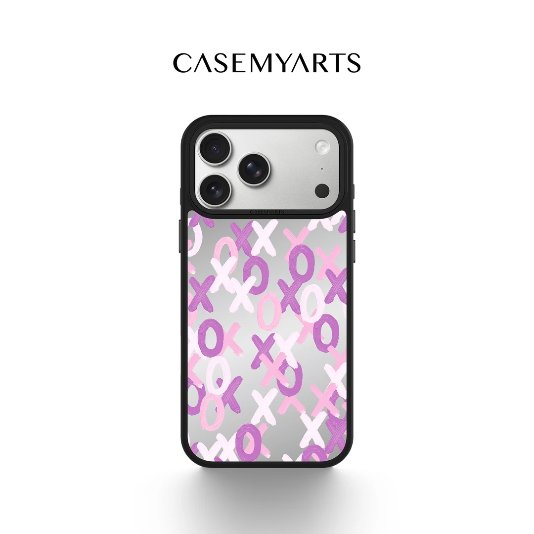 CASEMYARTS叉叉圈圈轻薄防摔磁吸手机壳适用苹果17/16/15/Pro/Max