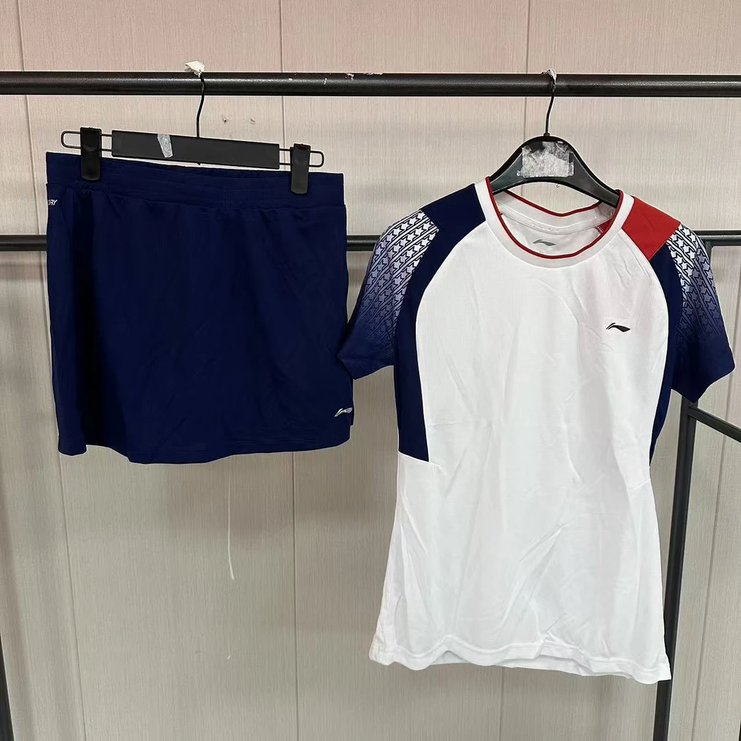 《B品以直播展示为主》李宁夏季女款比赛服时尚速干运动套装AATP018