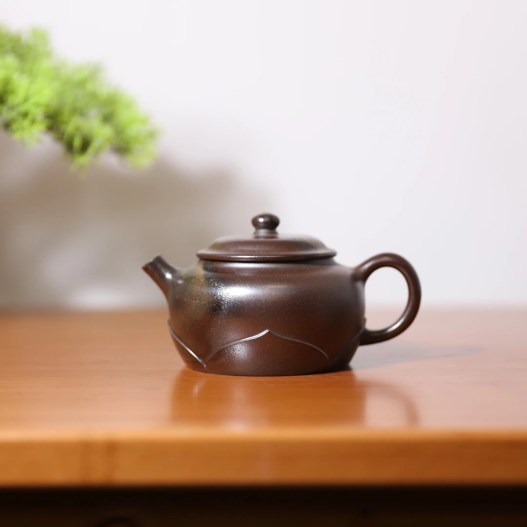 【前墅龙窑丨佛莲】刘柯佳 紫泥 约175cc 紫砂壶