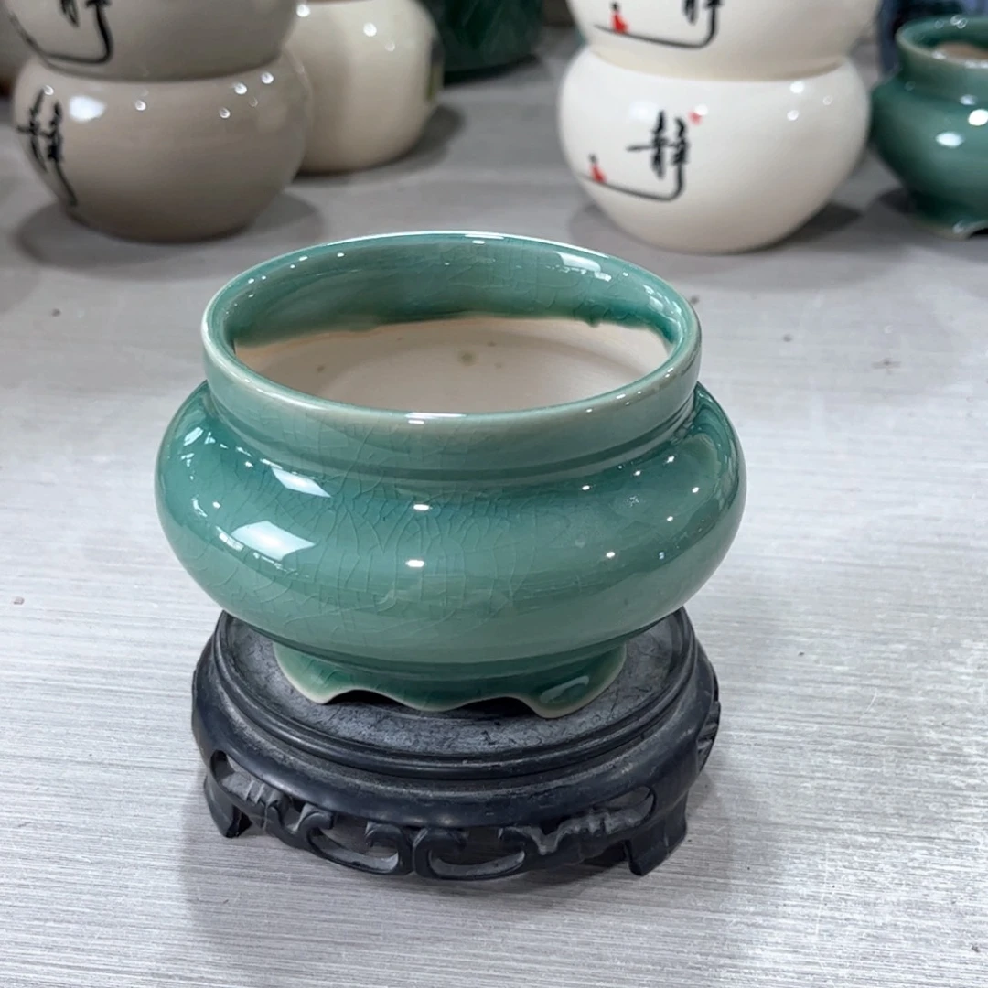 口 8/7陶瓷花盆绿植多肉花盆