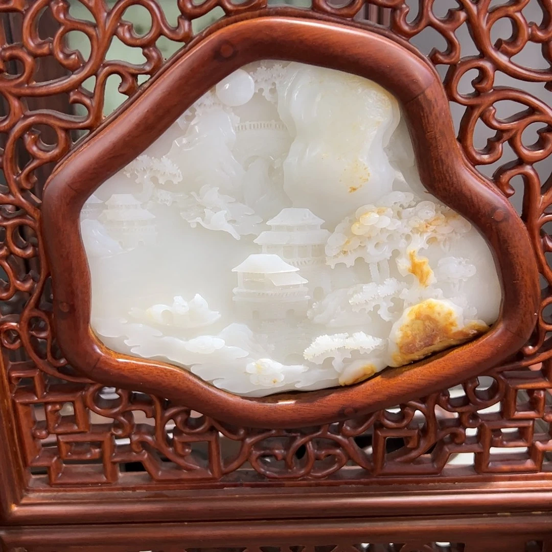 和田玉未镶嵌摆件