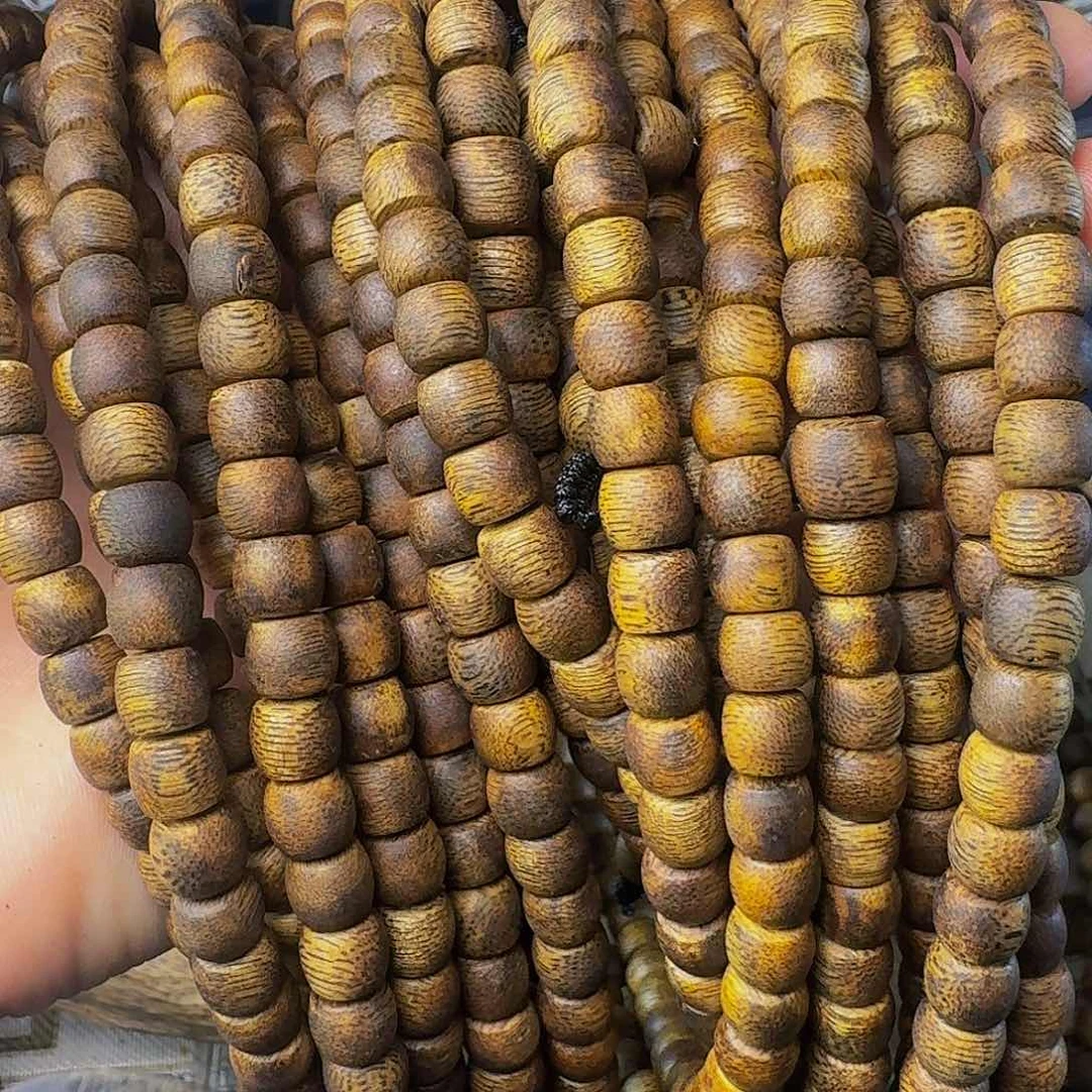 沉香手串陆河老型鼓珠卡七多样性发一