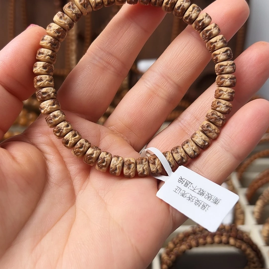 手串紫金鼠紫金鼠鼠尖纯肉精工雕刻鬼脸小手串7.6*4.6mm