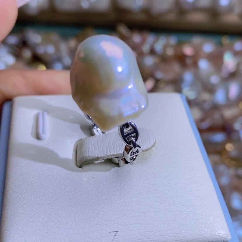 【闪购商品】淡水珍珠天然珍珠（微瑕）合金