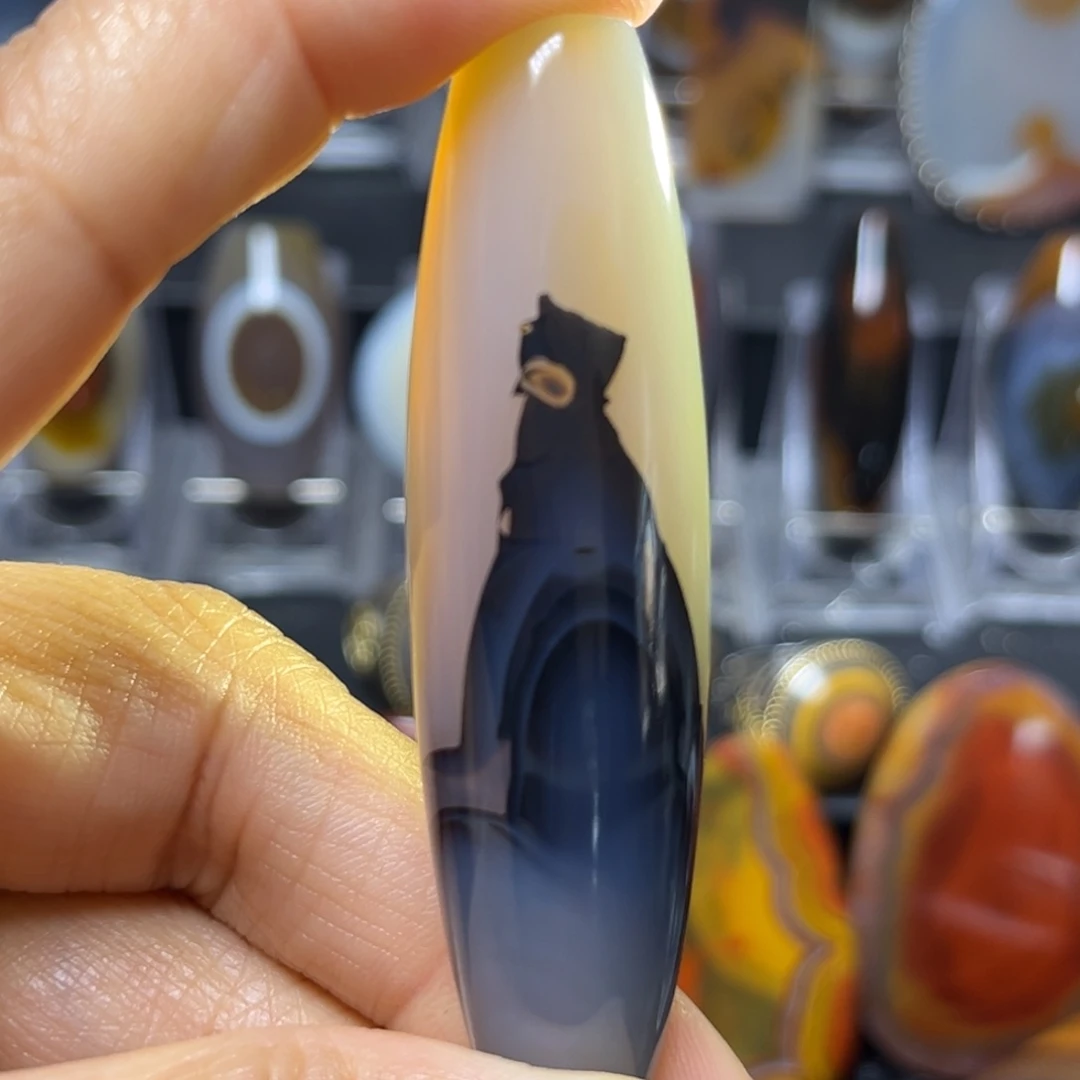 玛瑙/玉髓颈饰未镶嵌黑****滨