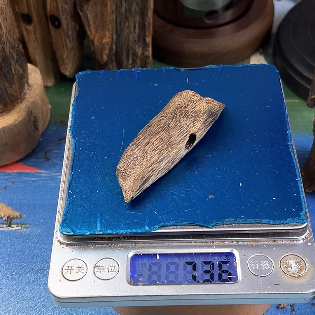 香料绿奇楠白棋块料7.3克