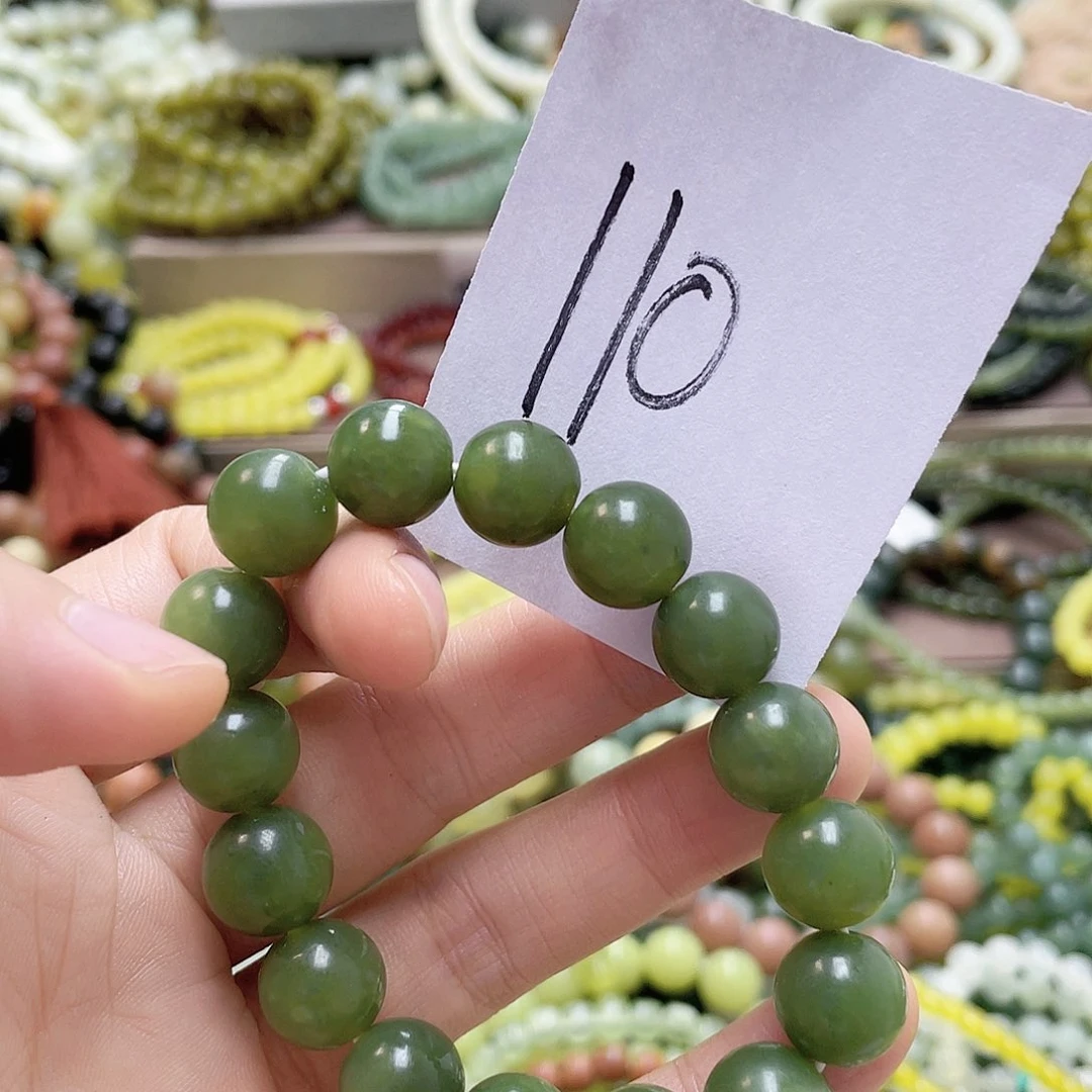 未镶嵌蛇纹石玉手链