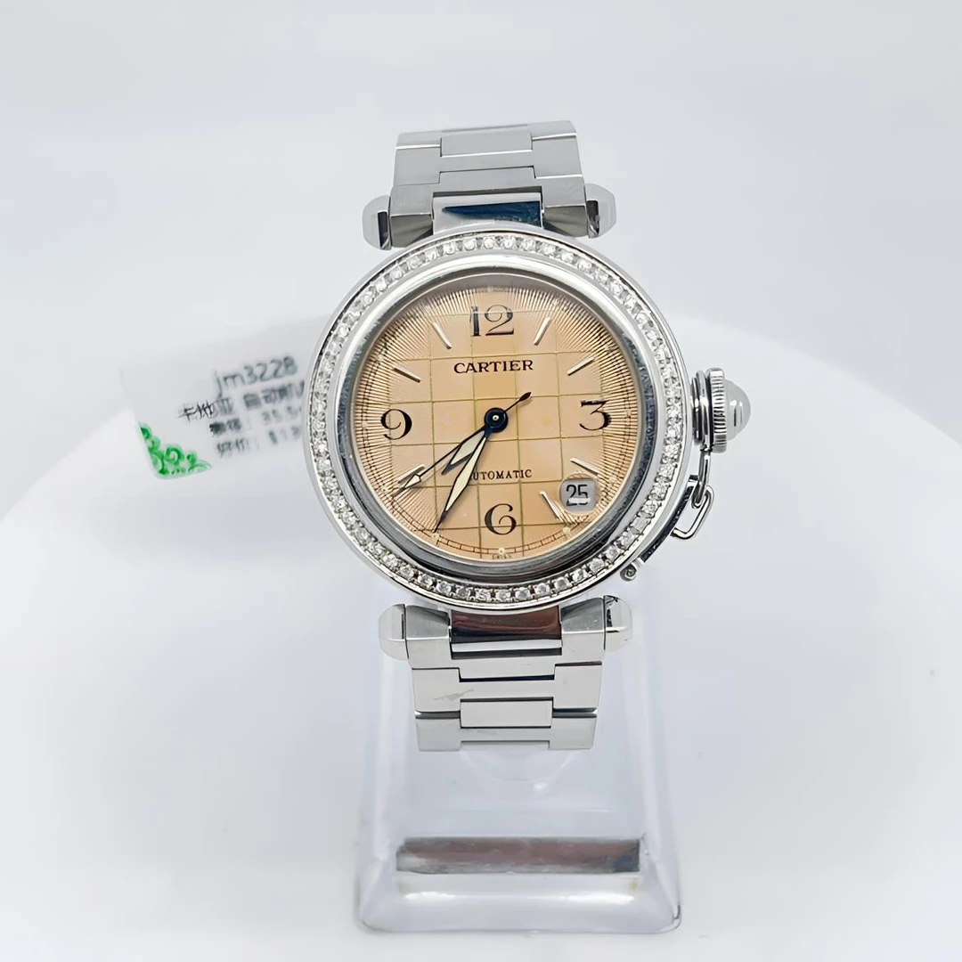 99新 Cartier/卡地亚 自动机械 后钻35.5mm/公价82999/jm3228