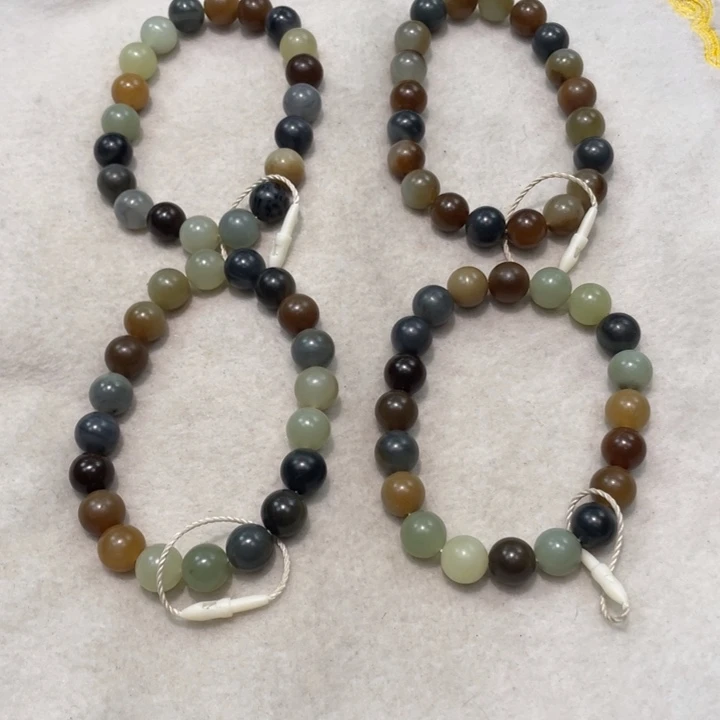 和田玉未镶嵌手串新疆且末料多宝卡10柔光多样性拍一发一