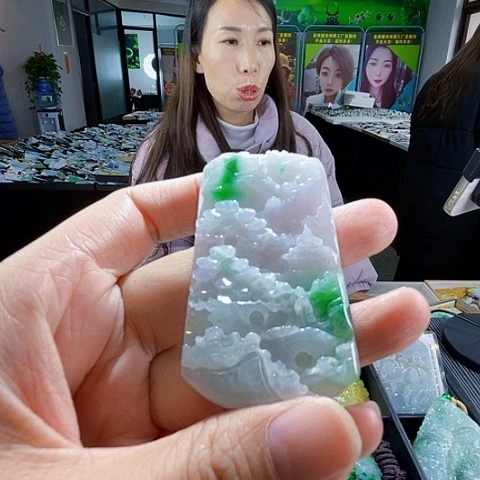 翡翠未镶嵌项链翡翠