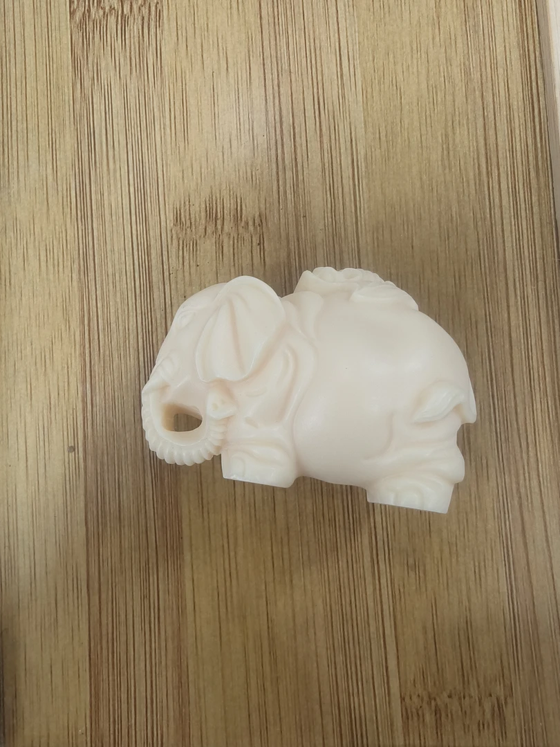 定制木白杨木雕刻象-4795