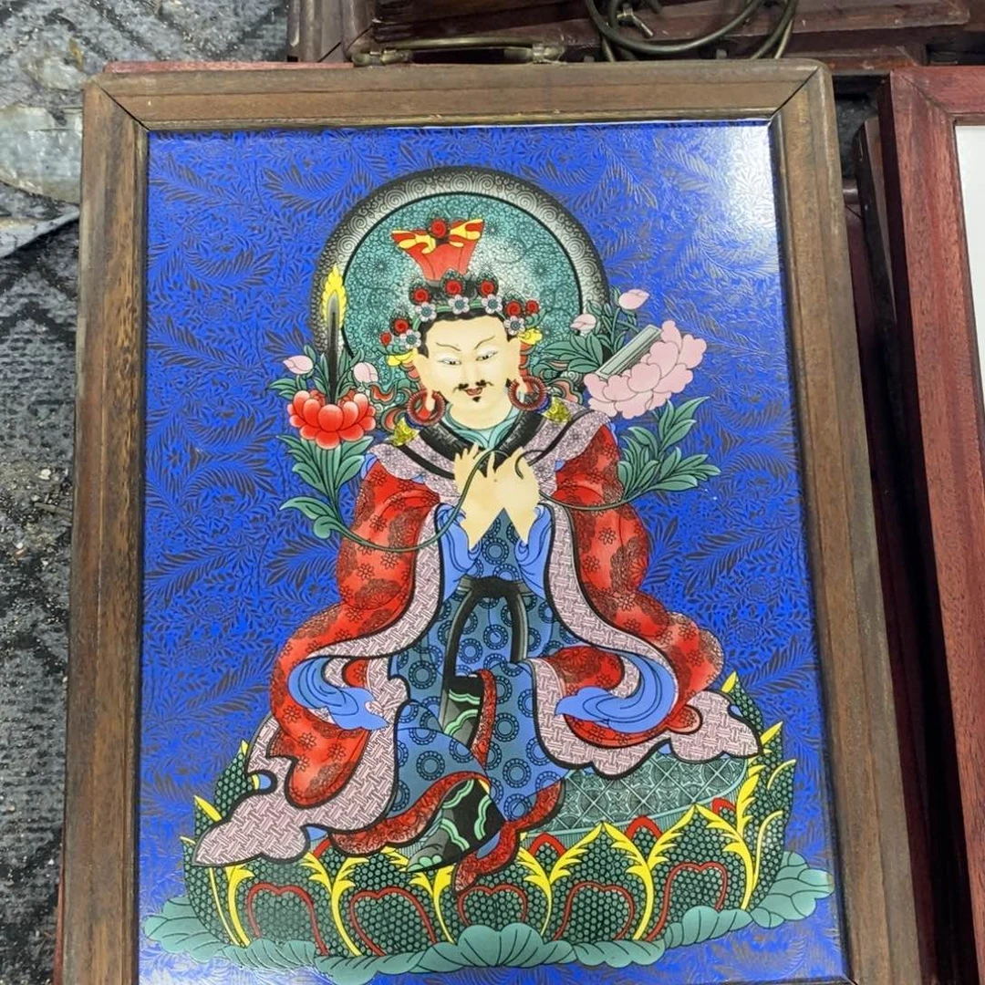 瓷片37*28*1景德镇瓷板画柴窑烧制