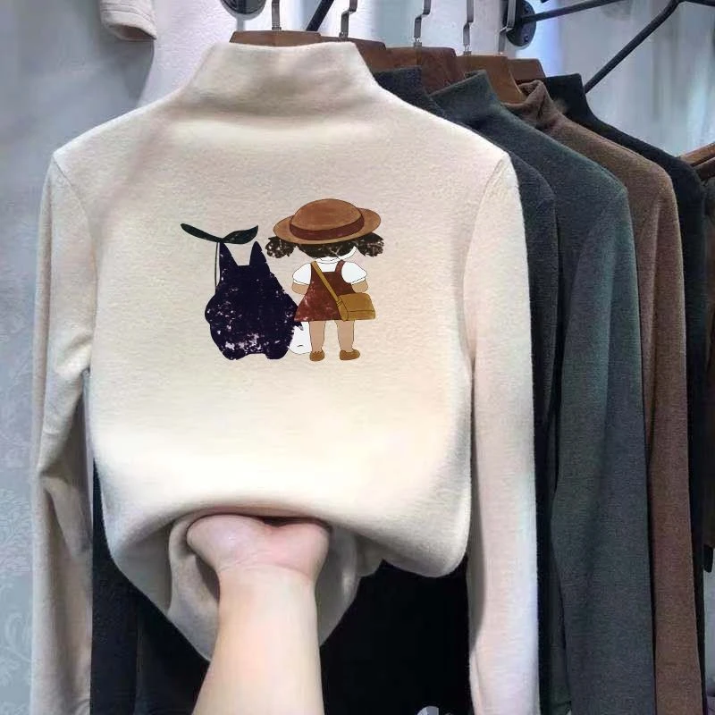 中大童半高领打底衫秋冬加厚内搭长袖T恤男女童宝宝德绒保暖上衣