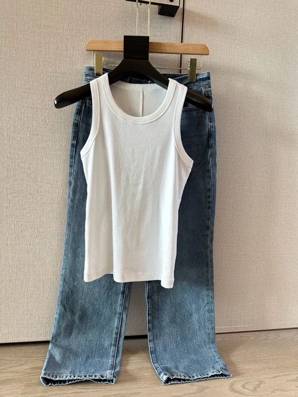 KKER STUDIO “官配搭子”纯棉遮副乳青蛙背心