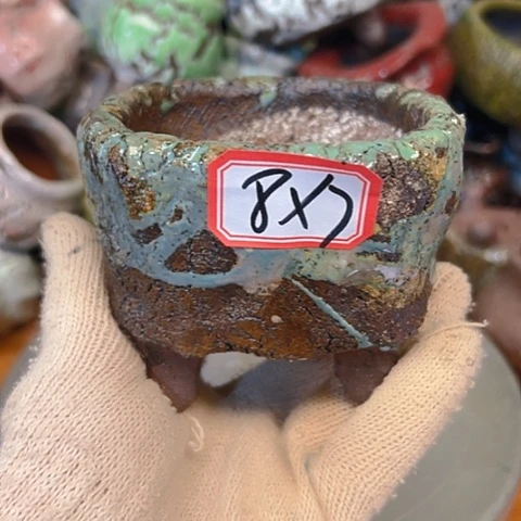 粗陶花盆手工花盆制作