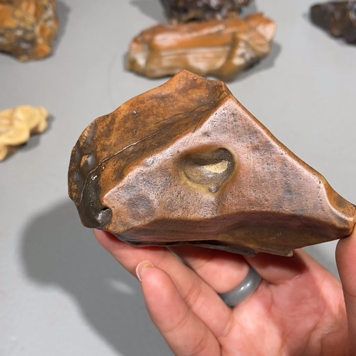 玛瑙/玉髓车挂合金石****缘71