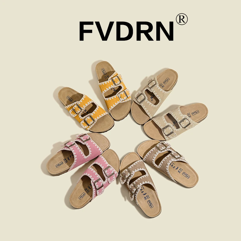 【玲玲】徐艺洋同款可露丽熊复古勃肯拖鞋女休闲厚底凉鞋沙滩凉拖鞋