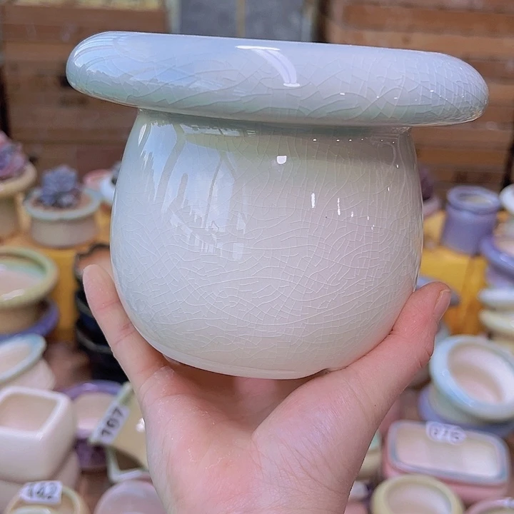 红陶陶瓷花盆当场满12包邮