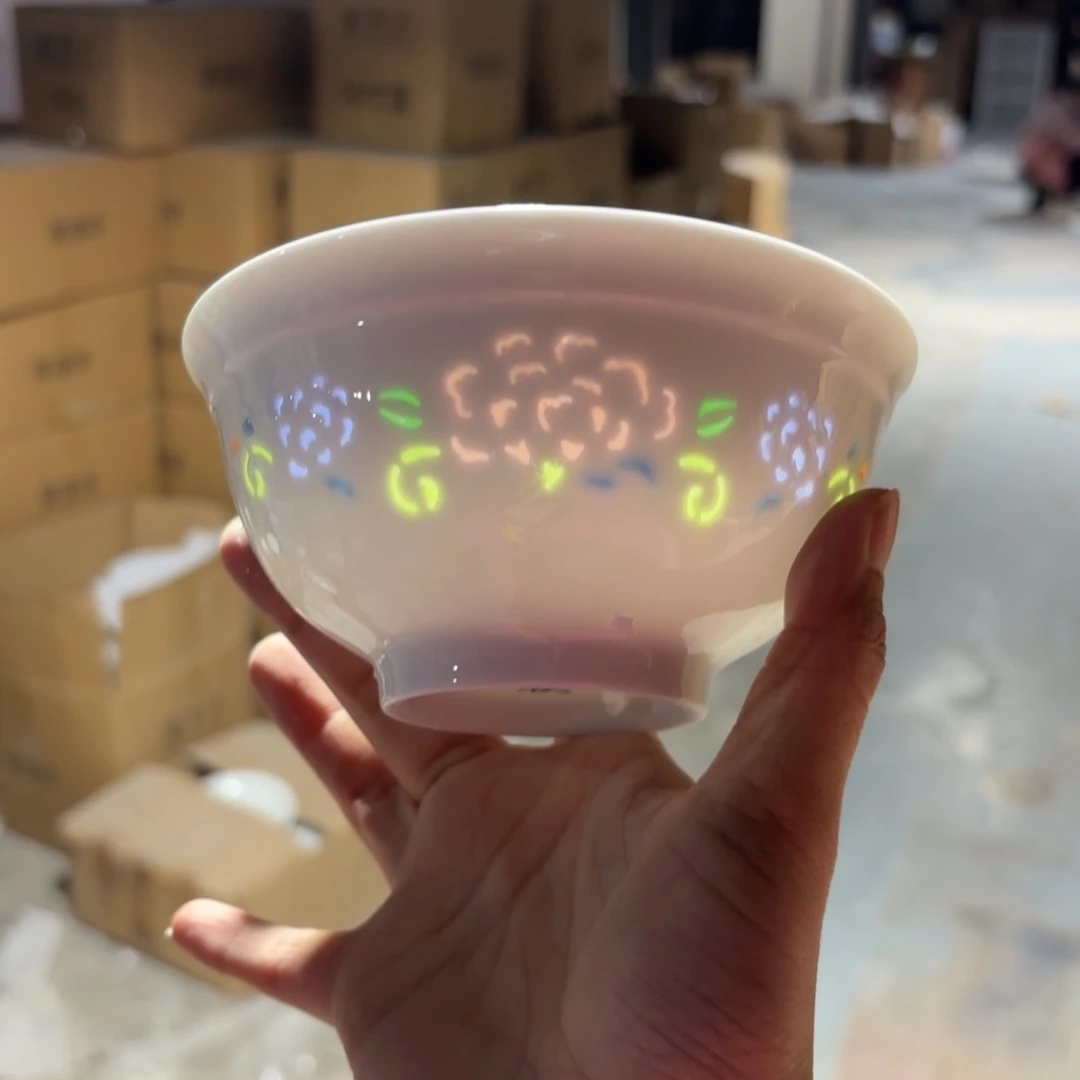 玉瓷景德镇陶瓷两只微瑕