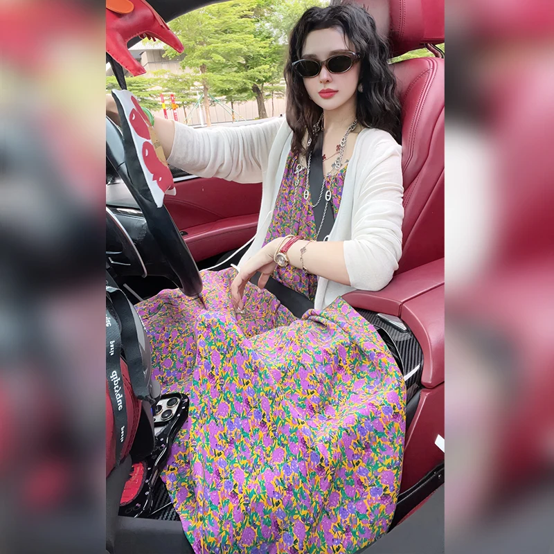 【Linda姐高端线】夏季新款时尚气质百搭吊带裙连衣裙AS5LYH2500