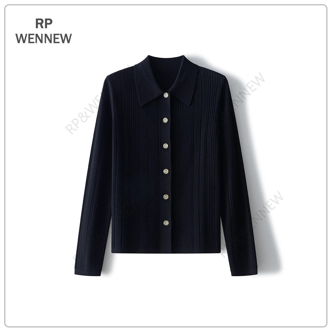 Wennew女士时尚百搭羊毛针织开衫S133-8390