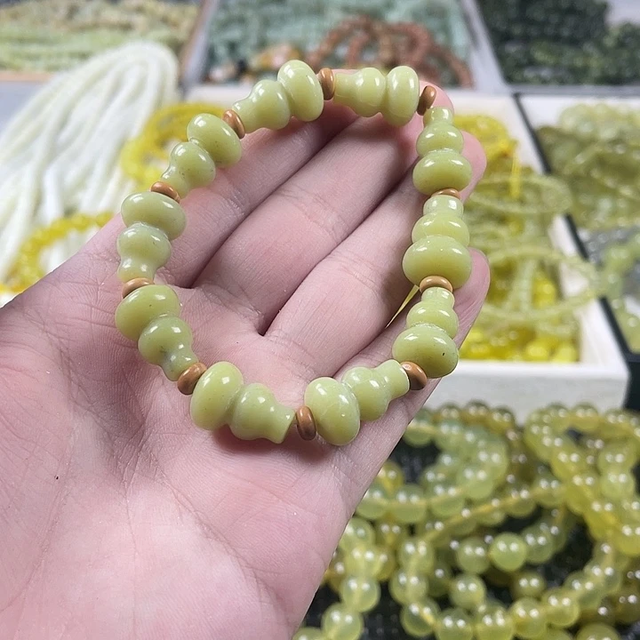 蛇纹石玉未镶嵌手链