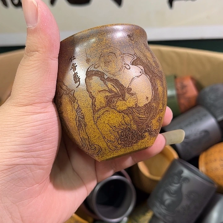 茶杯紫砂全手工紫砂主人杯