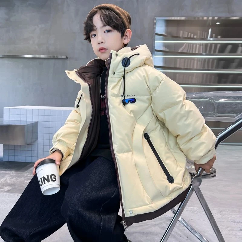 男童正品羽绒服冬季加厚2025新款儿童冬装白鸭绒外套中大童防寒服