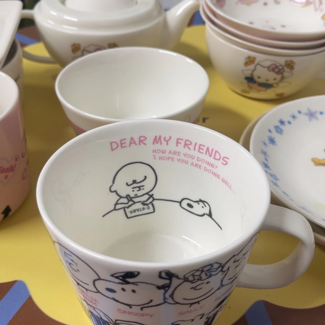 栗***噜吸管款水晶玻璃史努比