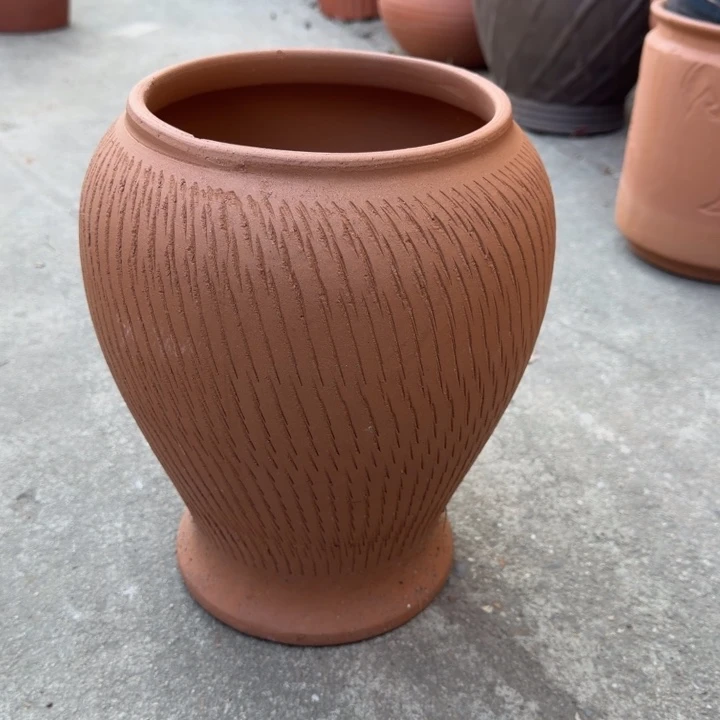 花盆紫砂口18高30宜兴紫砂底部瑕疵