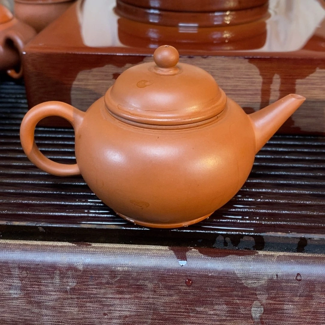 茶壶紫砂高端150cc生砂朱泥水平