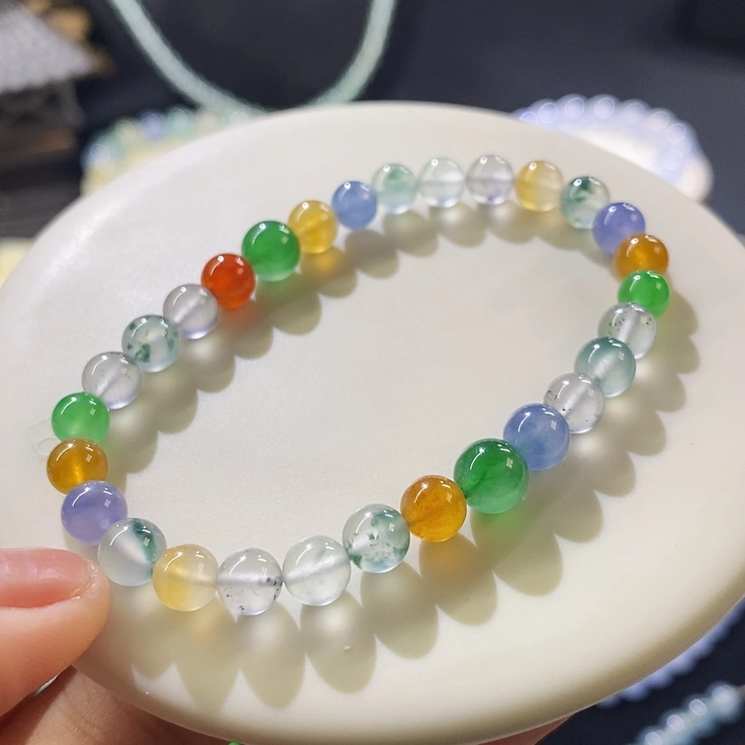 翡翠未镶嵌挂件手串
