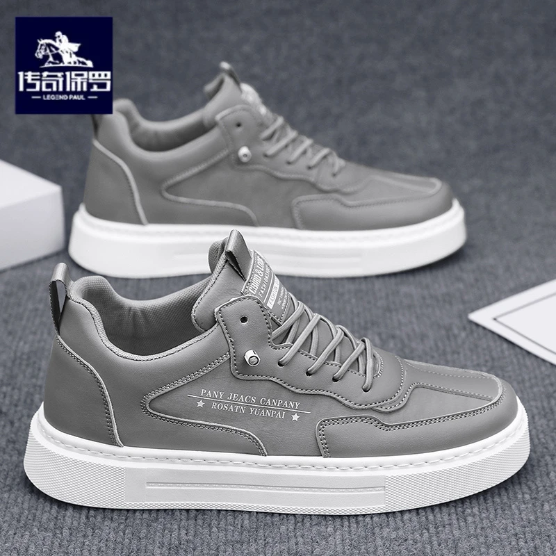 传奇保罗正版男鞋冬季鞋子运动休闲透气板鞋男款时尚百搭板鞋潮鞋