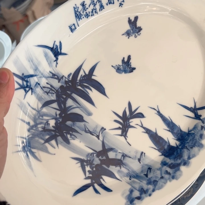 壶十寸手绘金品陶有底款