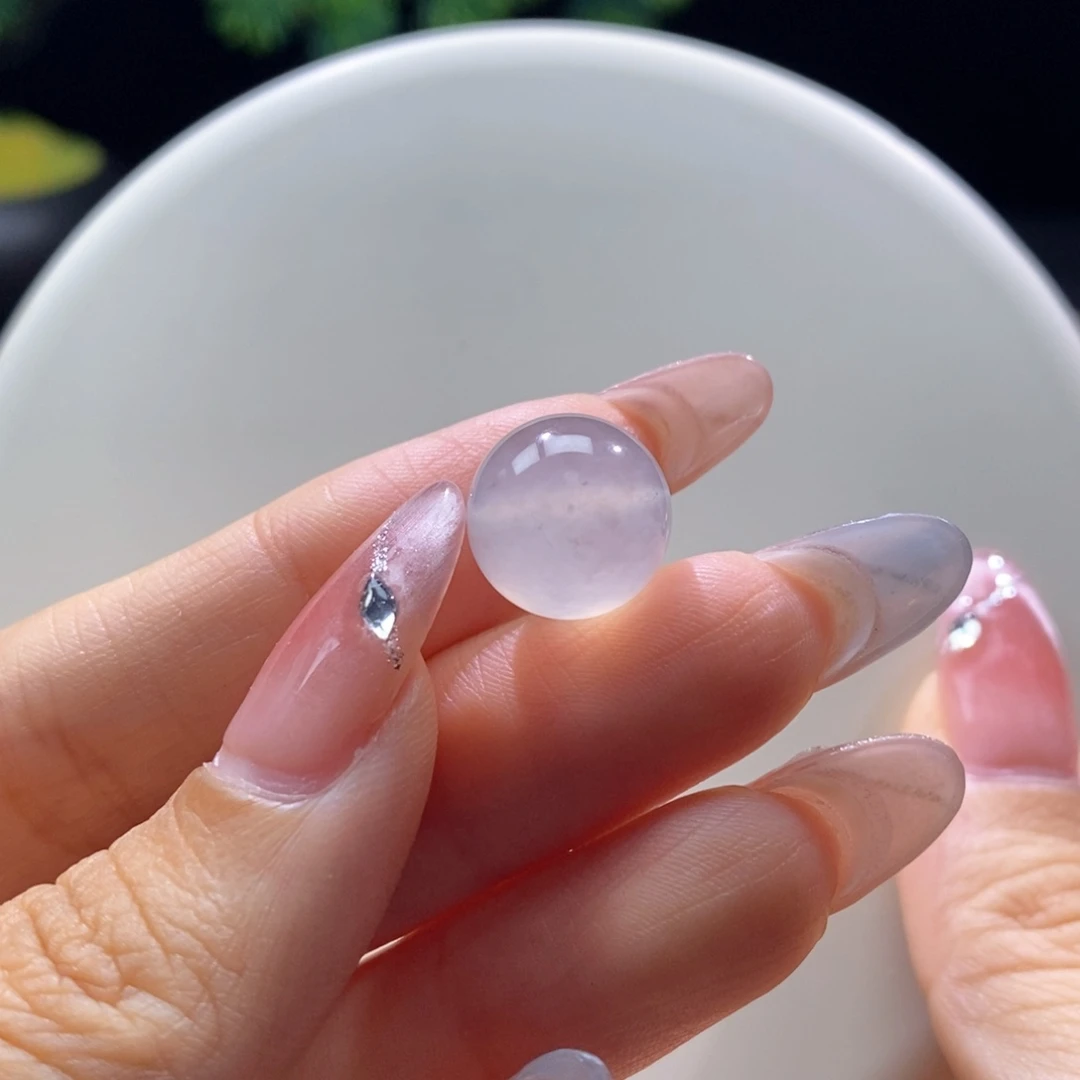 颈饰未镶嵌翡翠翡翠高冰茶珠13.2mm