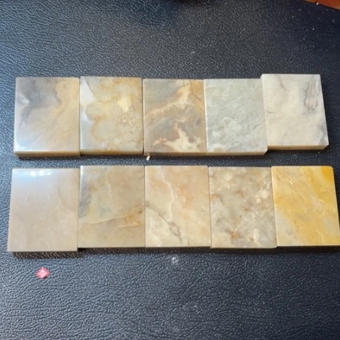 伊犁石印石瑕疵品一组10个1.0*4.0*5.0