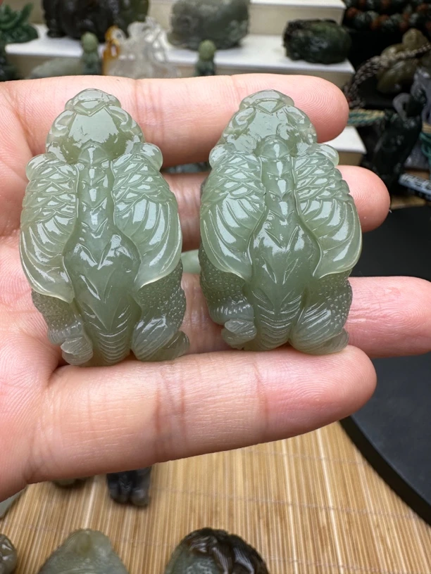 和田玉晴水飞天貔貅