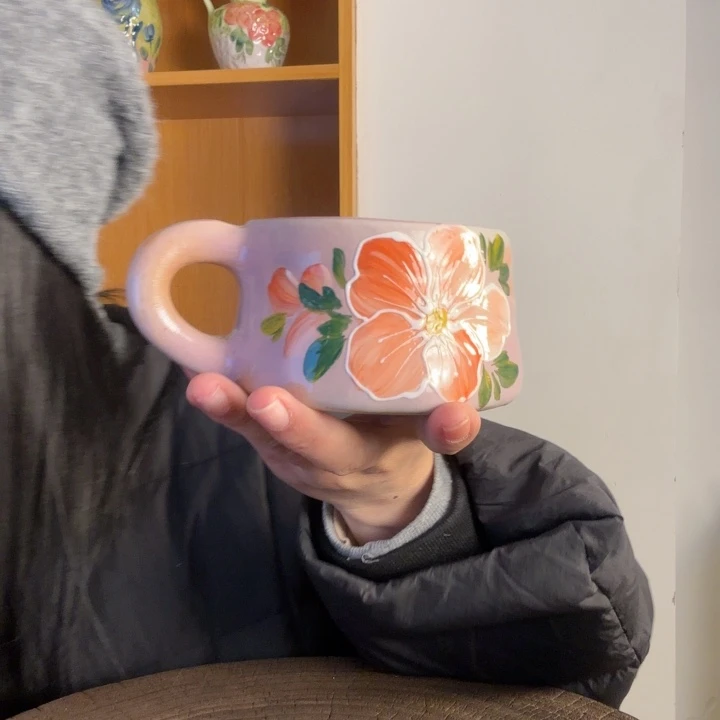 只***方手捏手绘景德镇陶瓷