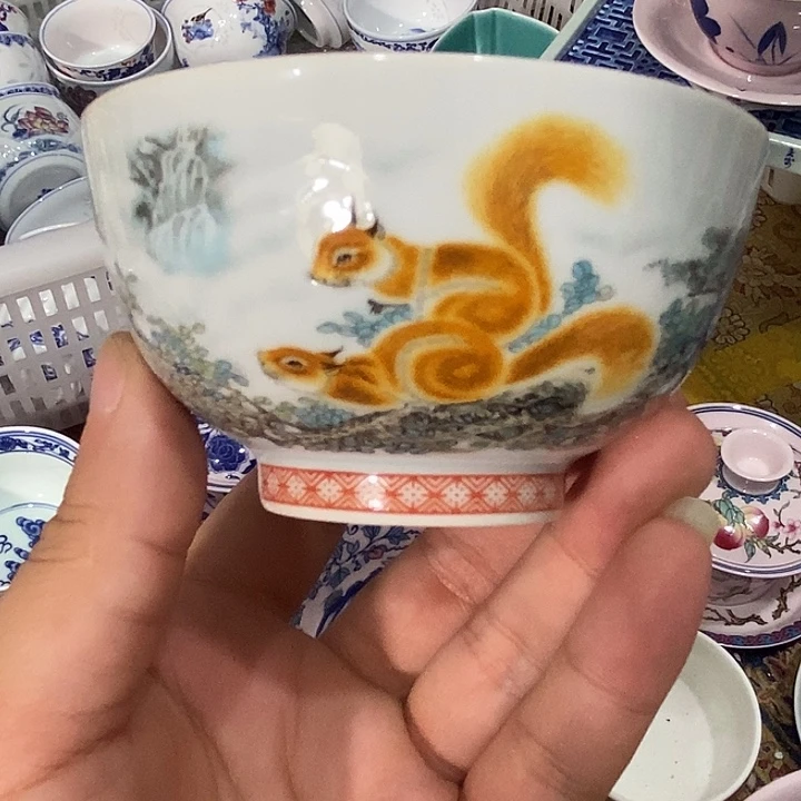 摆件陶景德镇陶瓷主人杯2444