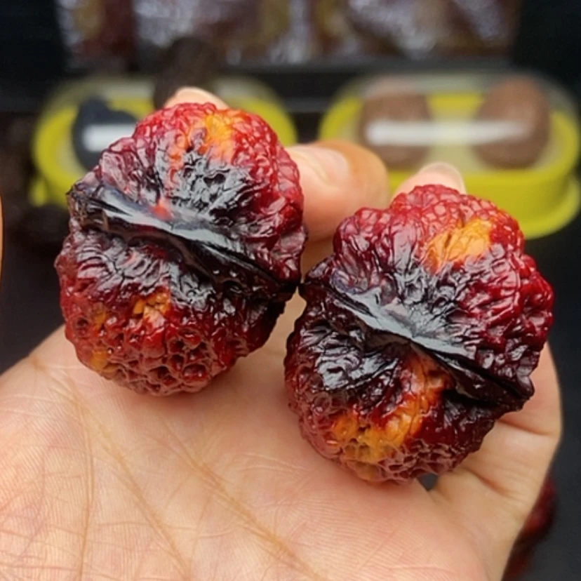 【闪购商品】文玩核桃手串38尺七彩狮子