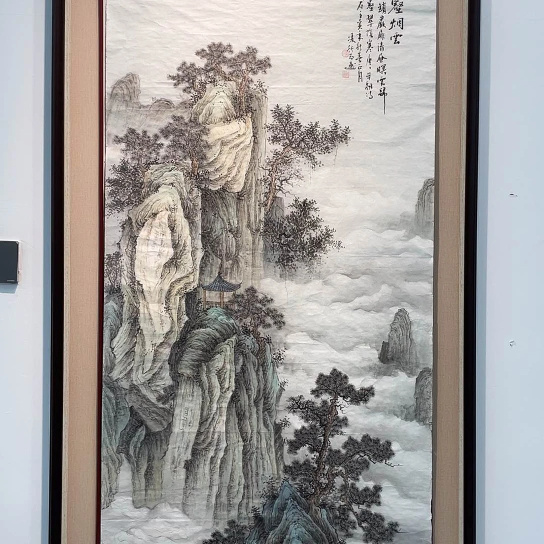 国画凌行志手绘作品