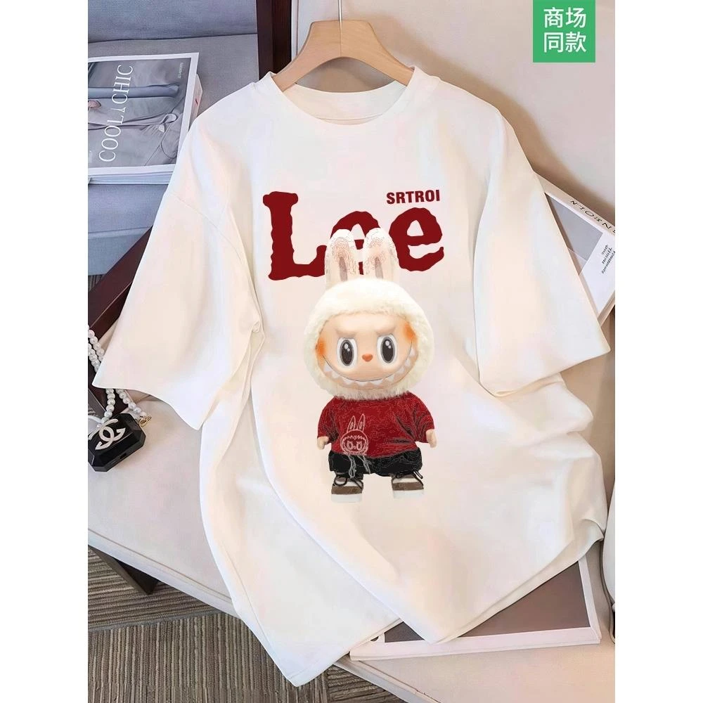 专柜新品丨拉布布高定LABUBU丨万人种草丨夏季纯棉短袖t恤男女潮