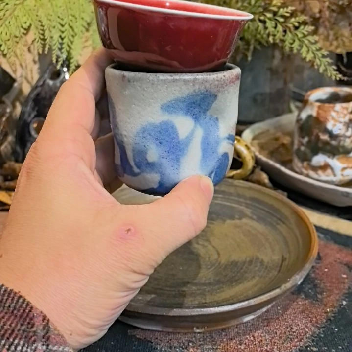 Y***阳摆件陶手工高温原矿窑变特价福利