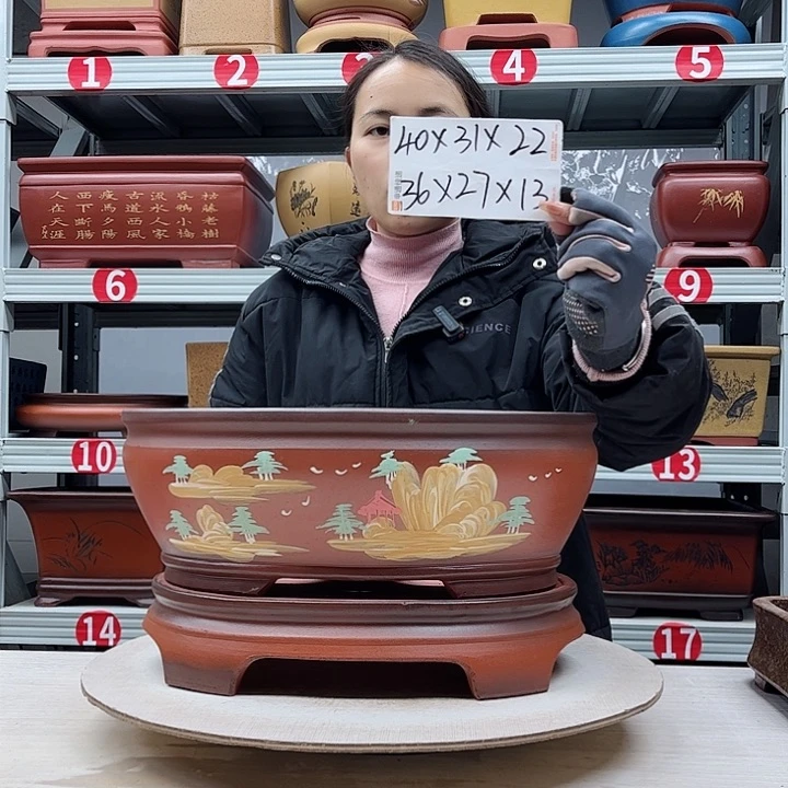 紫砂花盆紫砂花盆
