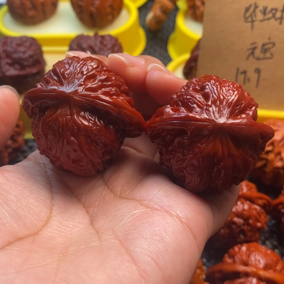 风***烛文玩核桃把件磨盘