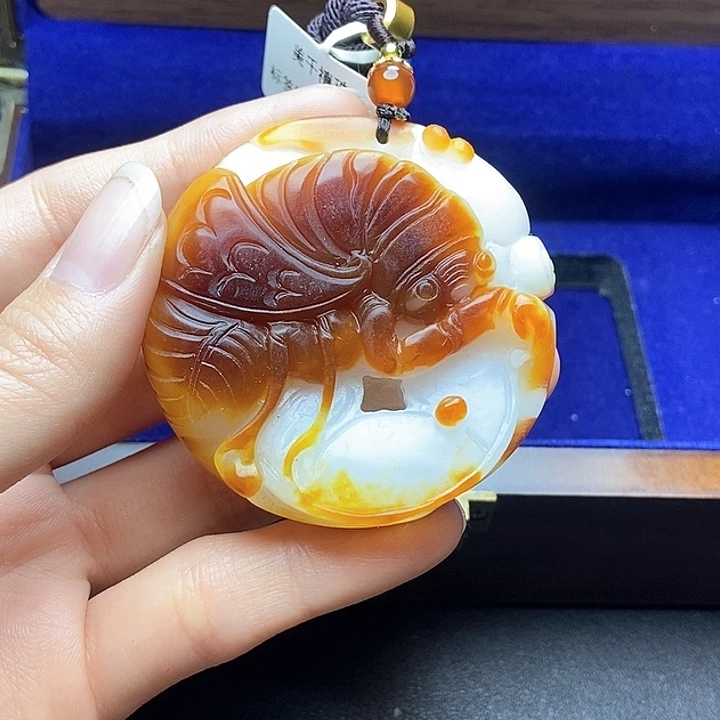 和田玉挂件未镶嵌深*N