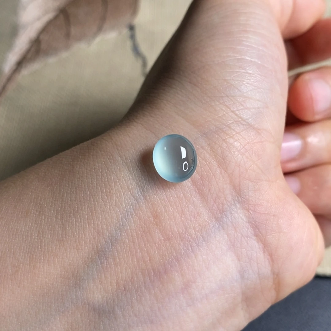 翡翠未镶嵌颈饰缅料天空蓝