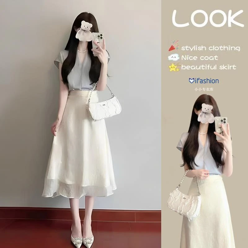 VOCKOO官方2025夏装搭配一整套韩系温柔风穿搭奶乖清纯初恋独特漂