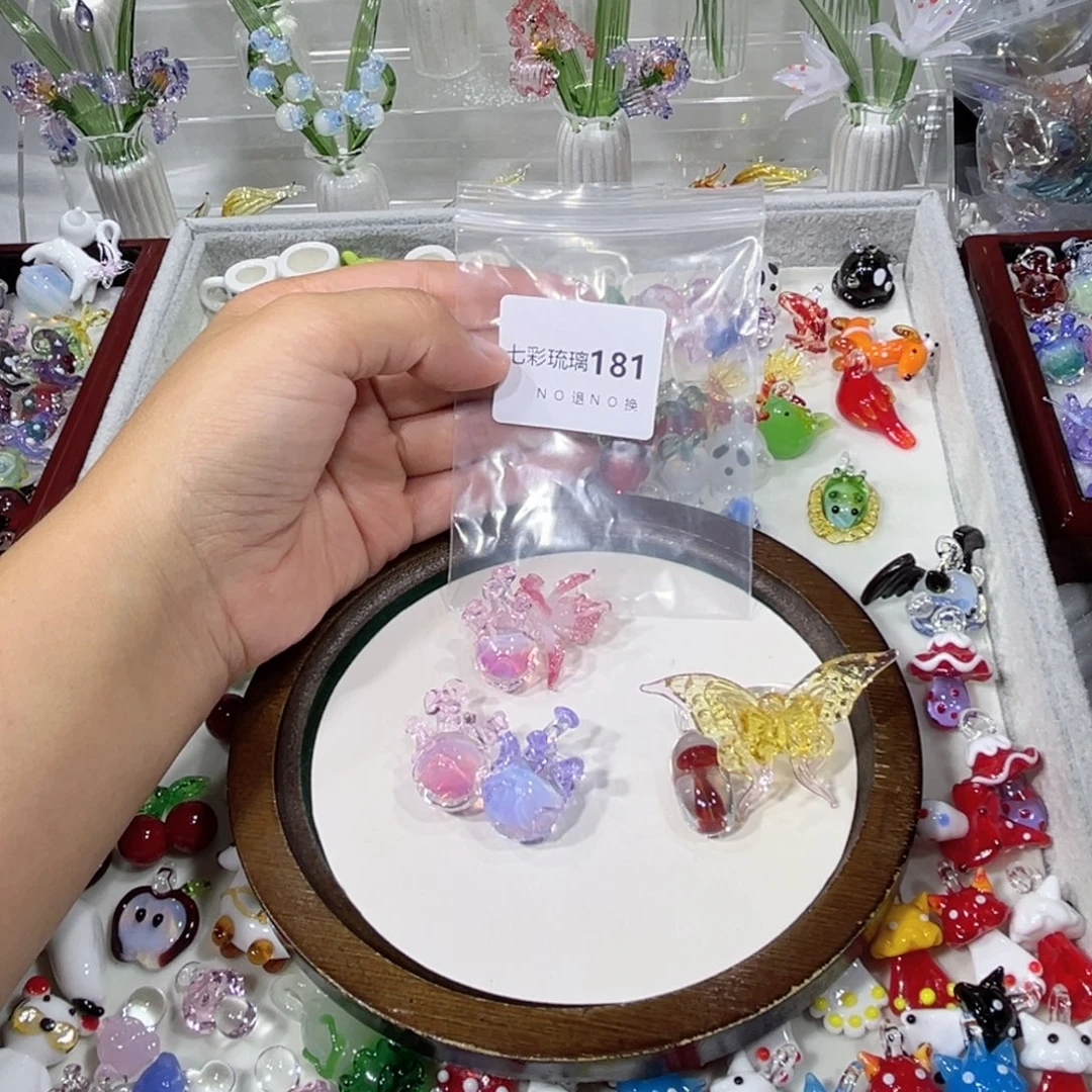 吊坠(不含链)琉璃181四个挂件一个戒指