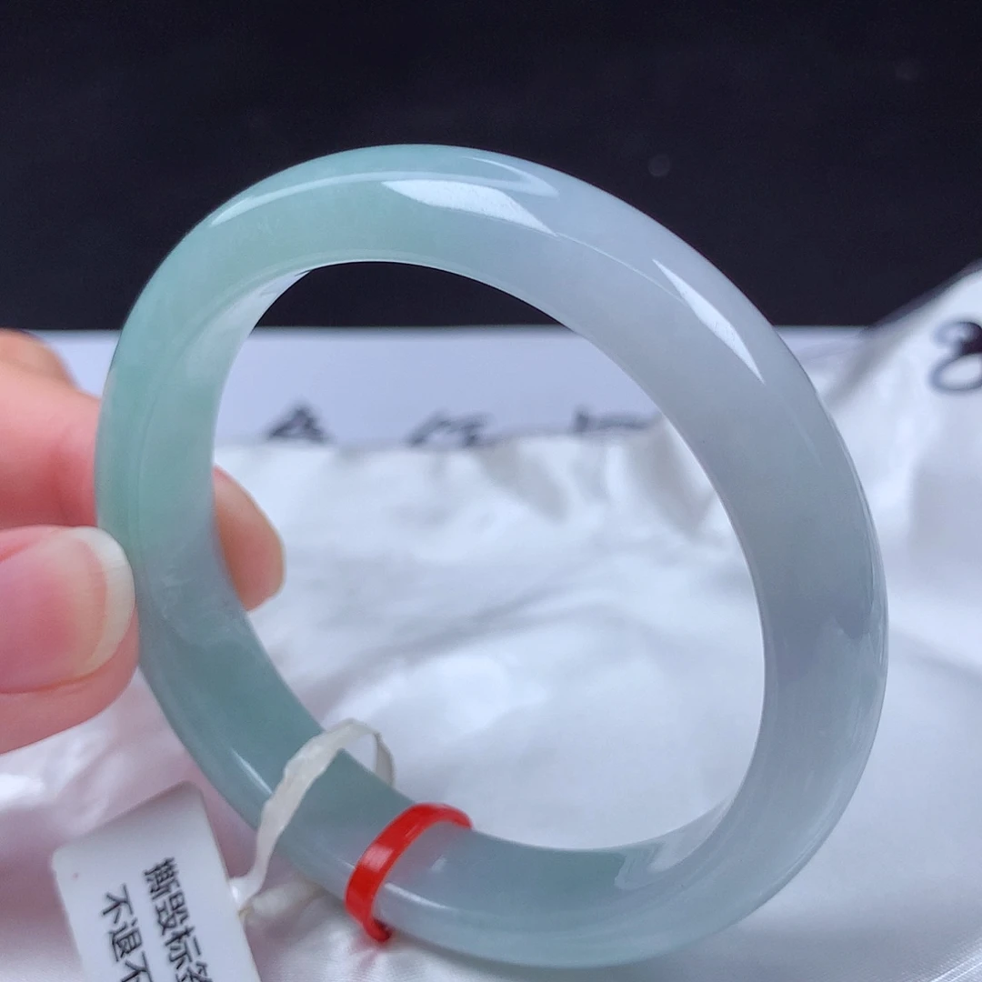 翡翠未镶嵌手镯53圈d35